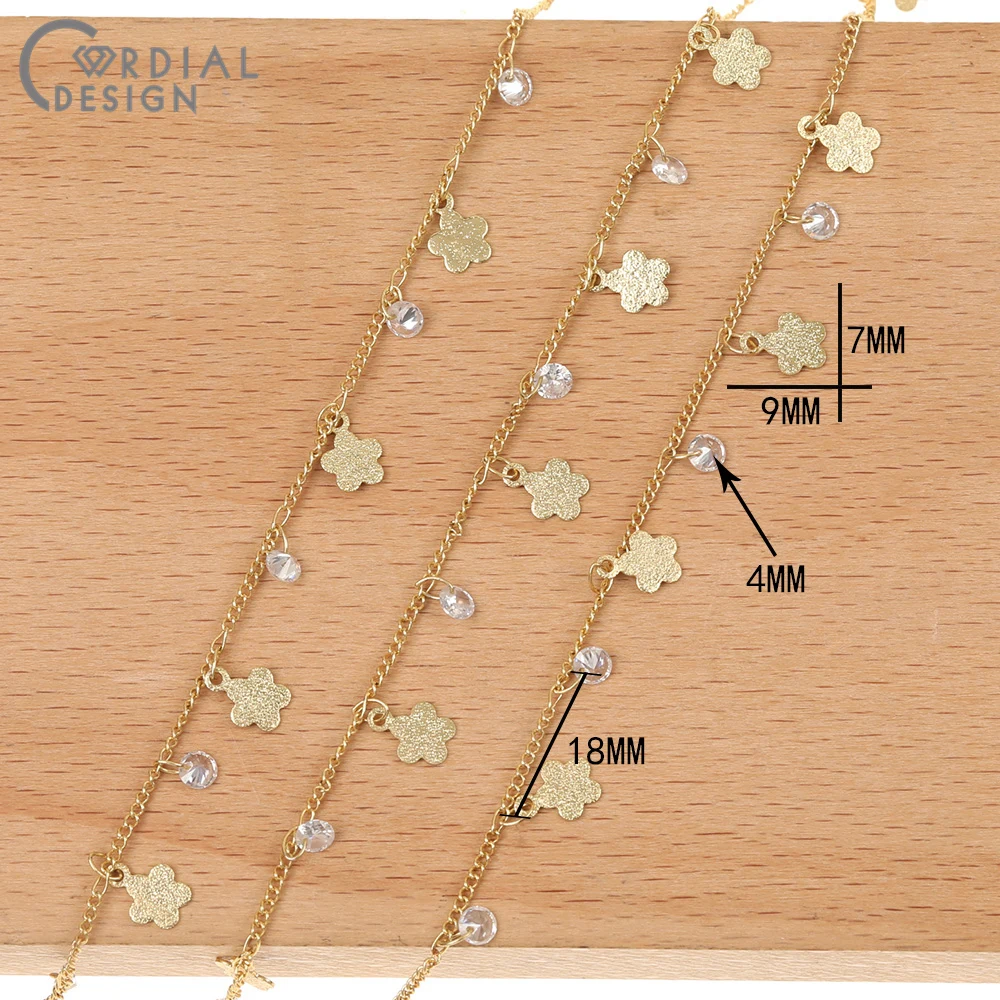

Cordial Design Jewelry Accessories/Hand Made/Copper Chains/Cubic Zirconia/Jewelry Findings & Components/DIY Necklace Chain