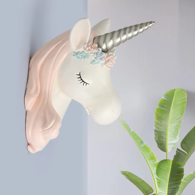 Симпатичные Подвески в виде единорога из смолы настенное украшение подвесное на