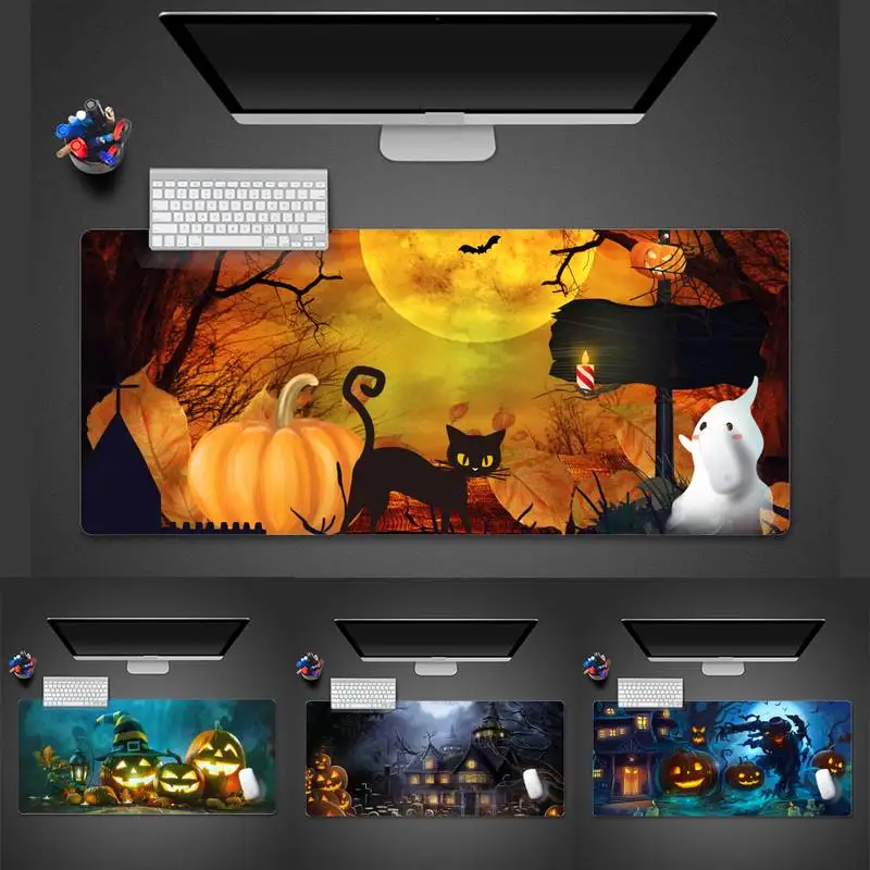 

Коврик для мыши с фиксируемой кромкой для дома с привидениями, игровой Настольный защитный коврик для геймеров, большой офисный коврик для ...