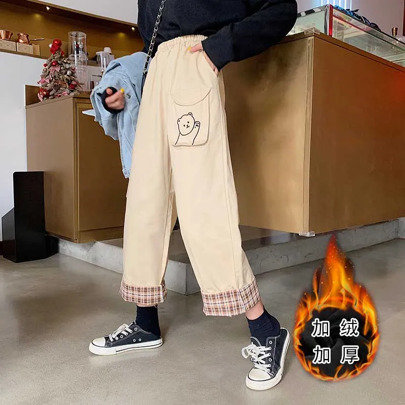 Сладкий с эластичной резинкой на талии без каблука прямо лето и осень карманами