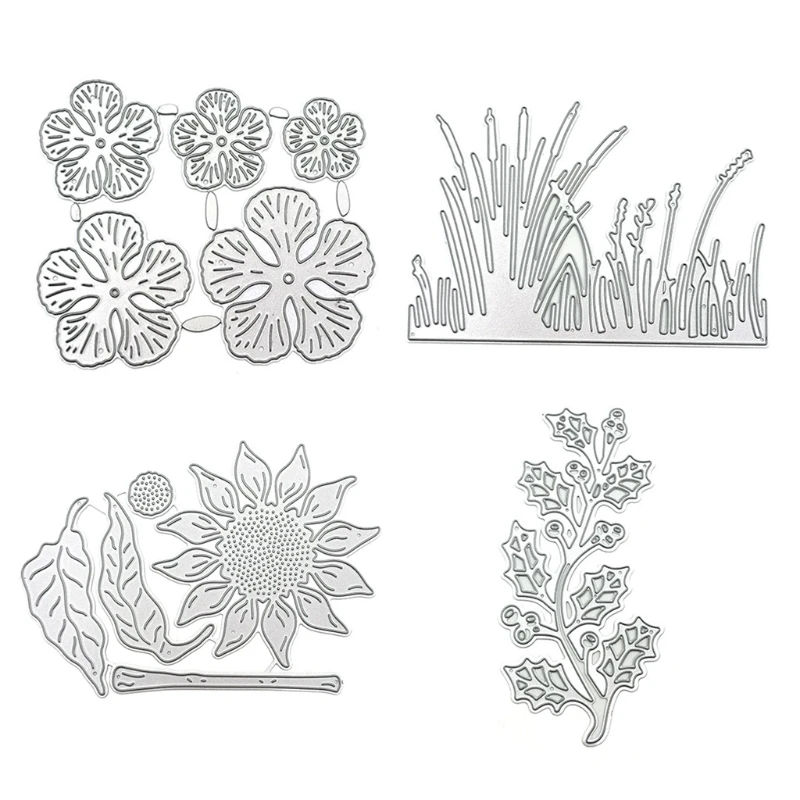 

Spring Flowers Trees Shaped Carbon Steel Cutting Dies DIY Scrapbooking Photo Album Embossing Paper Cards Making Stencil