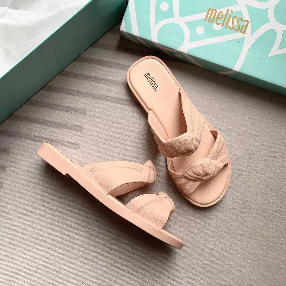 Женские сандалии на платформе Melissa желтые повседневные туфли с открытым носком