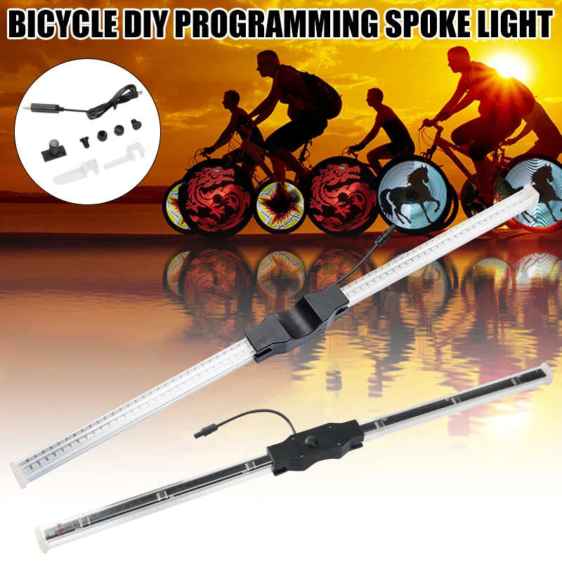 

DIY Bicycle Spokes LED Lights USB Rechargeable Waterproof Decorative Lamp for Bike B2Cshop