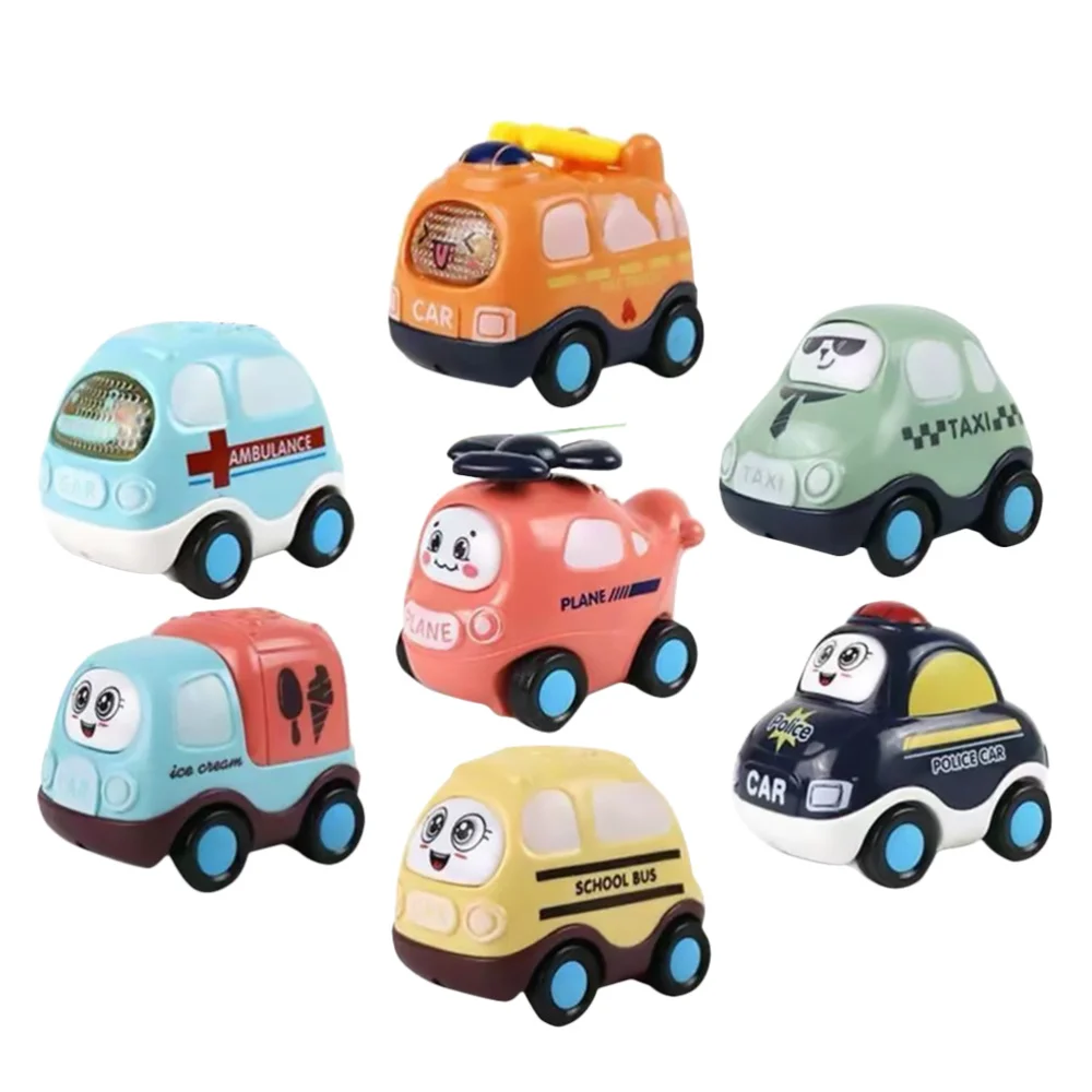 

7Pcs Back Vehicle Toys Inertial Car Toys Mini Vehicle Toys Kid Toys