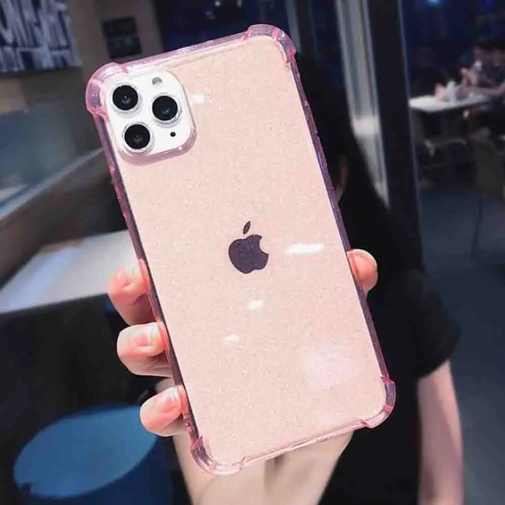 

2021 Good Quality Four Corners Anti-Fall For iPhone11 Transparent Phone Case For iPhonex Protective Cover