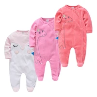 3pcs baby girl pajamas long sleeves newborn boy rompers 0 12 months infant blanket sleepers cartoon toddler onsies baby clothes