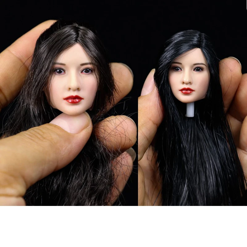 Два стиля 1/6 европейская женская голова для девушек похожая на Liyan черные желтые