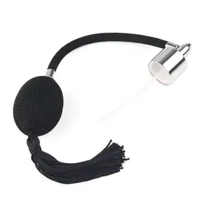 Новая модная черная длинная бахрома распылитель воздушная насадка для пополнения флакона духов ID 18 мм