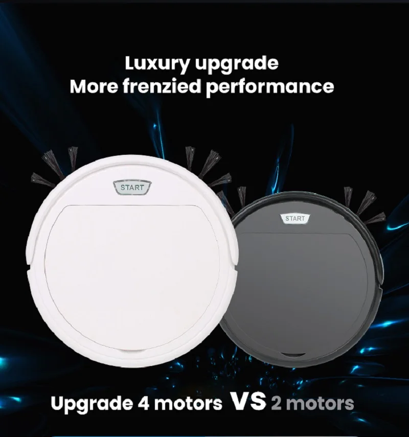 

4 Motors Wireless Robot Vacuum Cleaner Household Smart Sweeper 2400mAh Battery aspirador de po Wet& Dry Floor Cleaning Robot