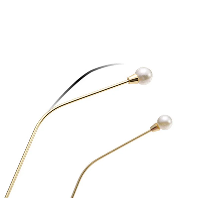 

Fashion Anti-Blue Light Goggles Reading Glasses Men Pearl And Women Metal Trend Glasses Frame With Myopia Glasses Frame