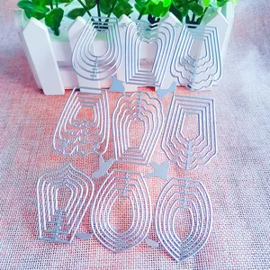 9pcs Different Flowers Petal Metal Cutting Dies Stencil Template for DIY Embossing Paper Album Cards Making New Dies