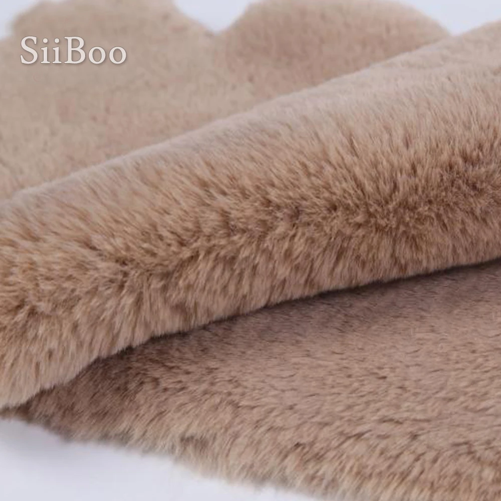 13 Colors solid 2cm faux fur fabric rabbit hair plush imitation tissue telas tecidos stoffen 160*50cm 1piece SP4372 - купить по