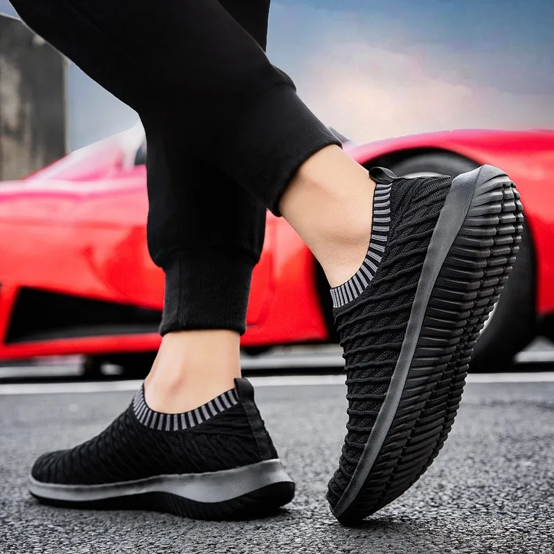 

New Summer Running Shoes Autumn Couple Sport Sneakers Breathable Unisex Slip on for Men Women Flat Loafers Walking Car Shoes