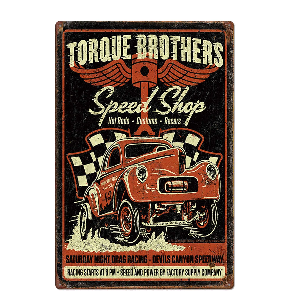 Плакат гаража таблички обслуживание Оловянная табличка знак ремонт стен механик