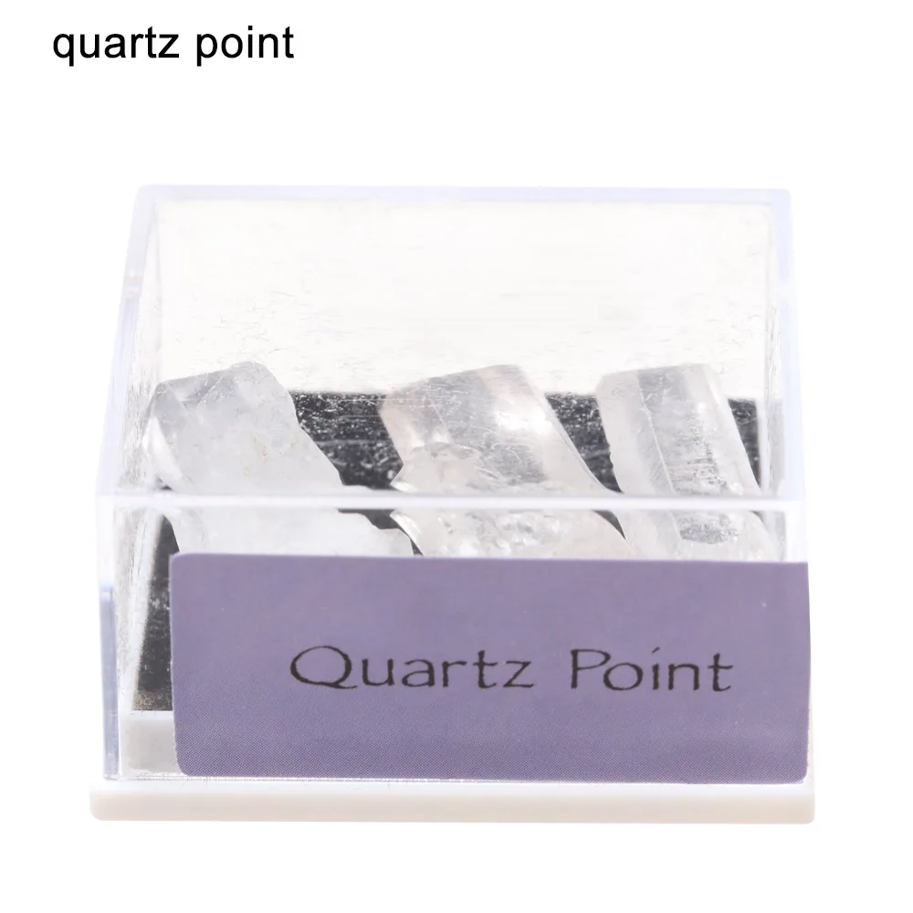 quartz point 1 коробка Натуральный Необработанный Рудный кварц образец кристаллического минерала энергетические целебные камни необработанные драгоценные камни коллекционные украшения - Цвет: quartz point