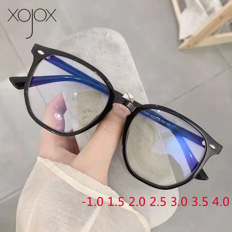 Очки для близорукости XojoX 1 0 5 2 3 4 женские готовые очки винтажные многоугольные