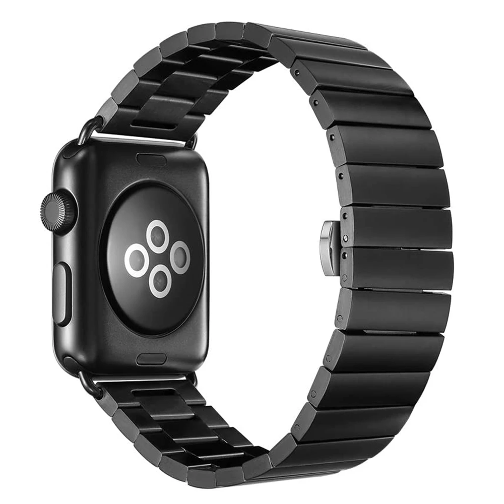 Браслет из нержавеющей стали для Apple Watch металлический браслет iWatch 1 2 3 38 мм 42 5 4 44 40