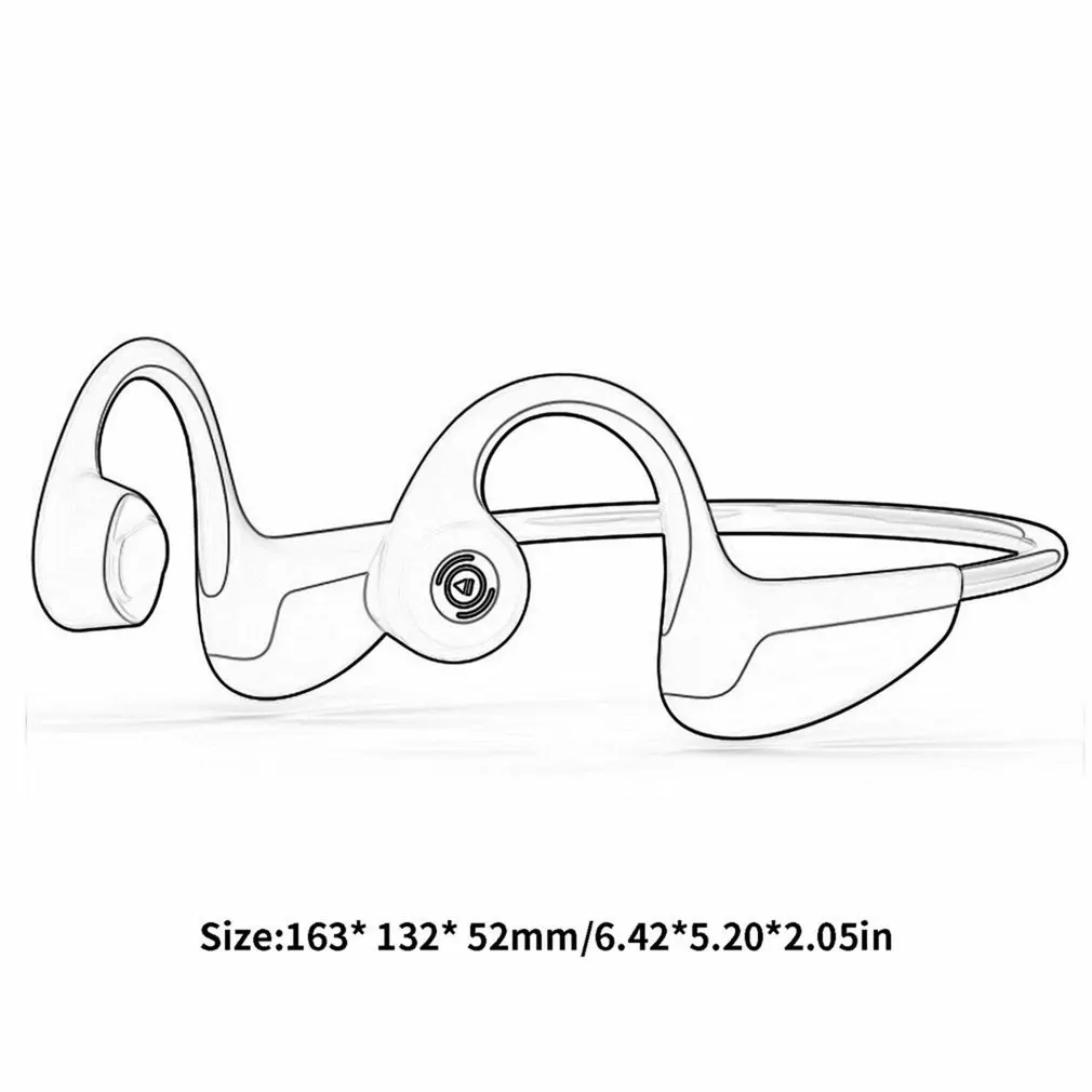 

Z8 Wireless Bone Conduction Headphones Power Display Voice Control Call Function Stereo Portable Headphones