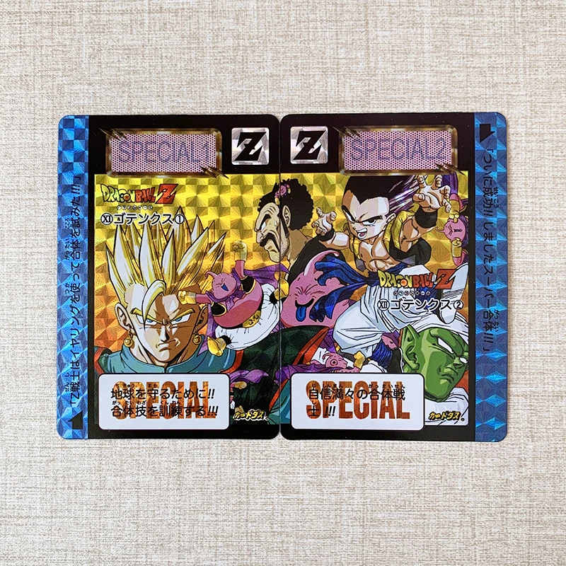 9 шт./компл. Супер Saiyan Goku Dragon Ball Z Majin Buu No.2 героев преломления карточной ультра