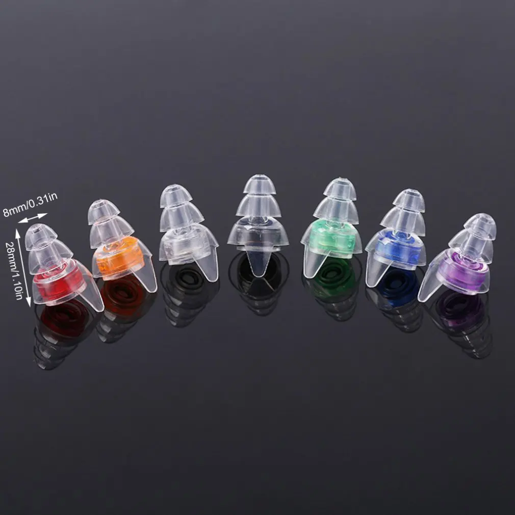 

Silicone Earplugs Practical Noise Reduction Filter Music Earplugs Soundproof Protection Earplugs Music Noise Reduction