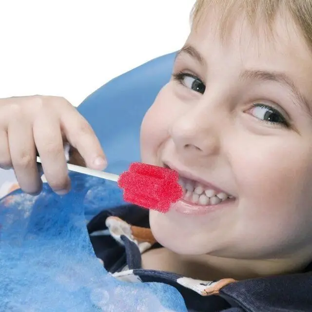 Одноразовые лемонные обработанные палочки для полости рта грубая губка