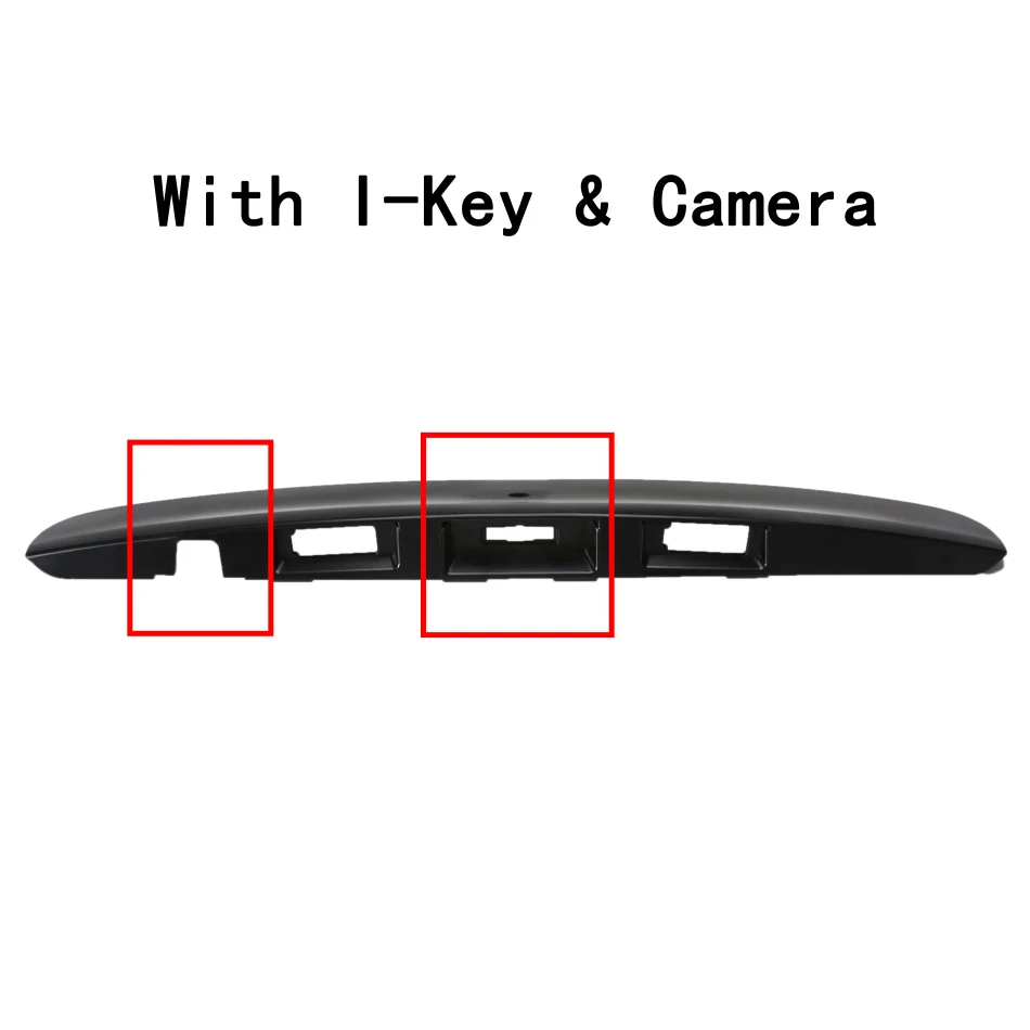 3 3 типа черная крышка багажника Ручка с/без I-key& отверстие для камеры для Nissan Qashqai J10 2007- пластиковая накладка - Цвет: 3