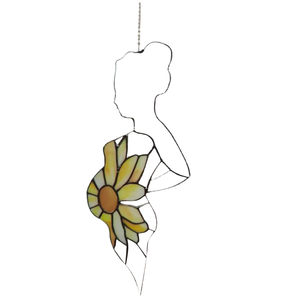 

Pregnancy Mother Stained Suncatcher Window Panel Hanging Ornament Mother Day Gift