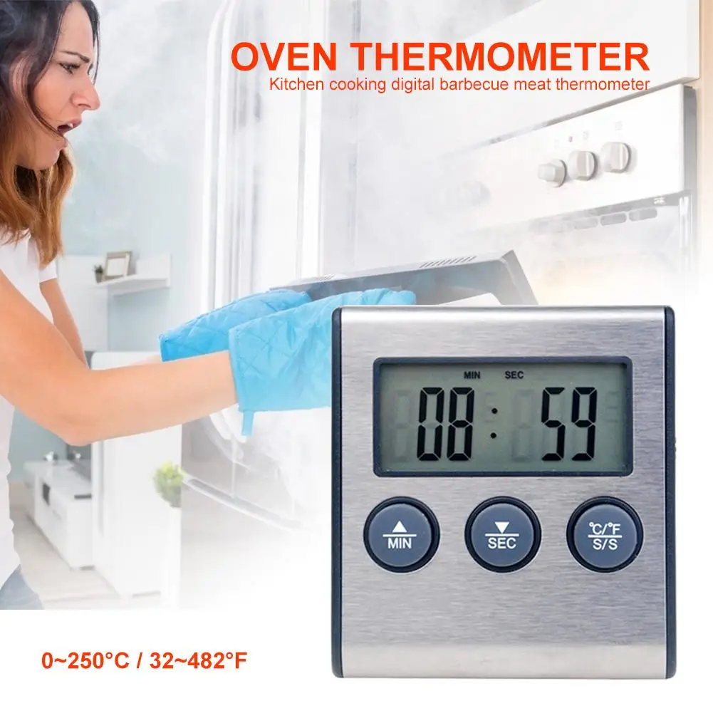 Цифровой термометр для духовки прибор измерения температуры из нержавеющей