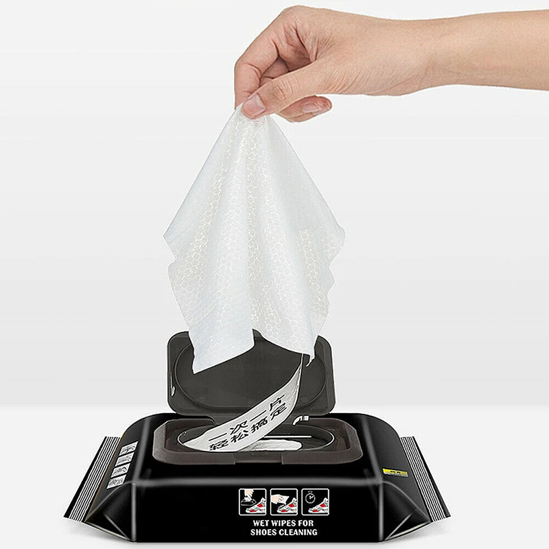 

Disposable Shoe Wipes White Shoe Artifact Cleaning Tools Care Shoes Clean Wipes Sneakers Cleaning Quick Wet Wipes 12/30pcs