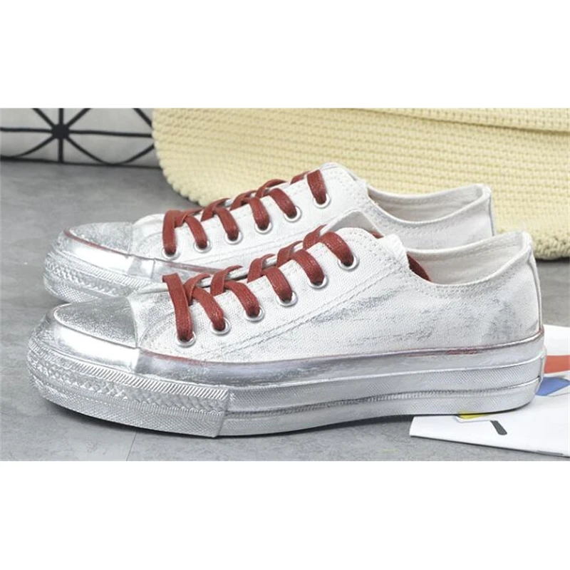 Туфли женские в Корейском стиле плоская подошва со стразами Ретро стиль грязные