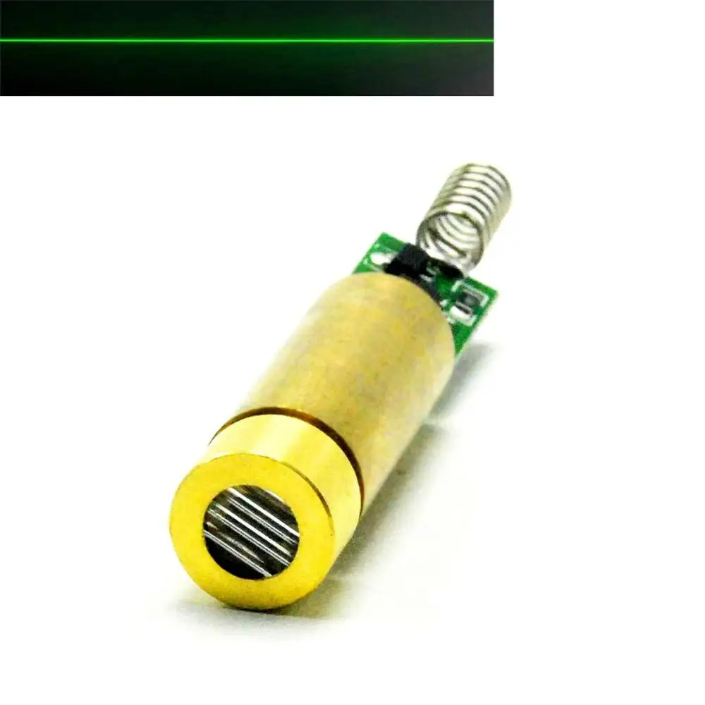 Промышленные/лабораторные лазеры 532nm 5 мВт, 3 В постоянного тока, зеленый лазерный диод, Линейный модуль с платой драйвера от AliExpress WW