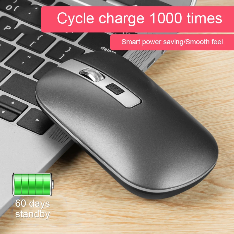chyi dual mode bluetooth 5 1 2 4g wireless mouse rechargeable silent computer mouse 1600 dpi usb optical slim mice for laptop free global shipping