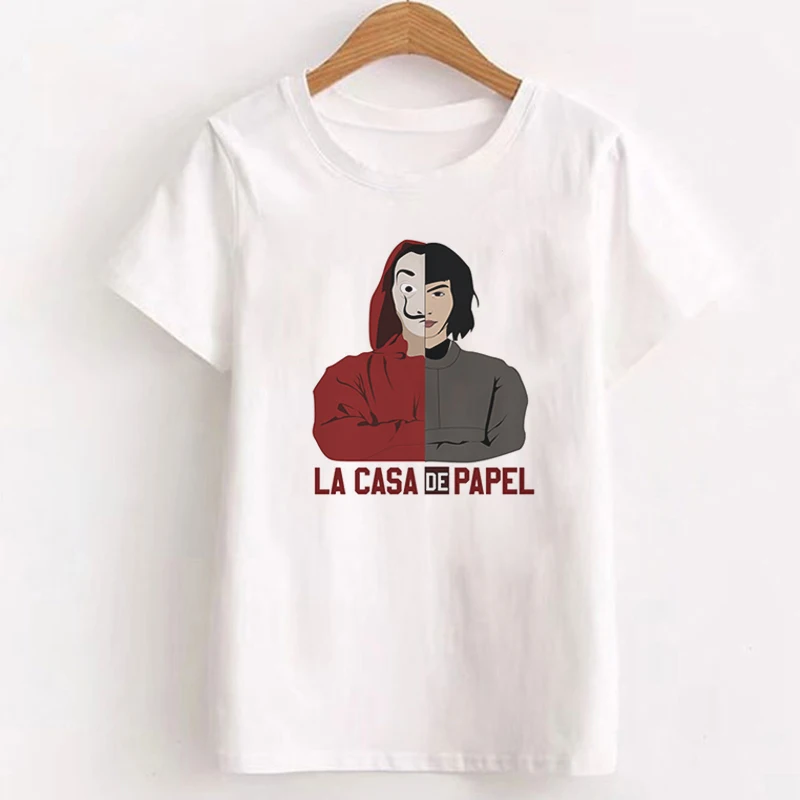 Money Heist The House Of paper, женская футболка, женская футболка с принтом BELLA CIAO, модная повседневная Летняя женская футболка