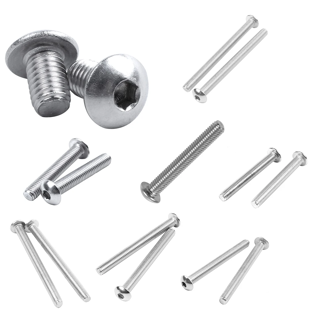 

Stainless Steel Button Head Screw, Hex Socket Bolts Type:M5 / 5mm Bolt size:M5 x 8mm Your pack quantity:50