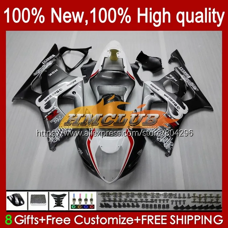 Корпус для SUZUKI GSXR серебристо серый 1000 CC 1000CC K3 GSXR1000 33No.4 GSX R1000 03 04 2003 2004