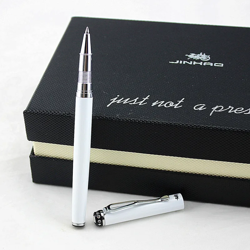 Jinhao 301 Роскошная металлическая шариковая ручка с алмазной гладкой металлической