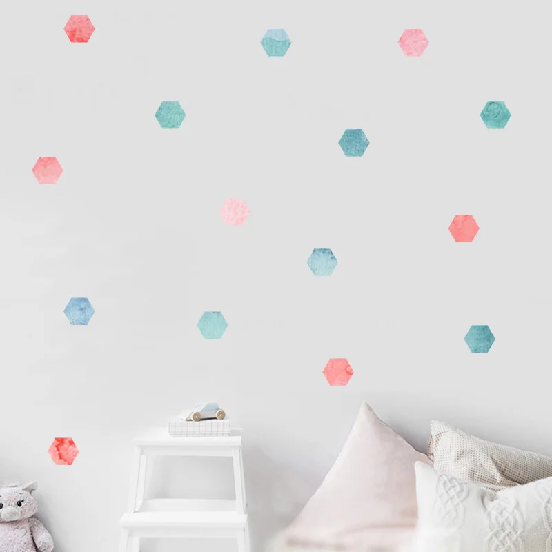 

48 шт./компл., фотоальбом с акварелью, настенная наклейка, искусство для домашнего декора