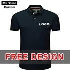 Рубашка-поло мужская и женская, летняя, с вышивкой