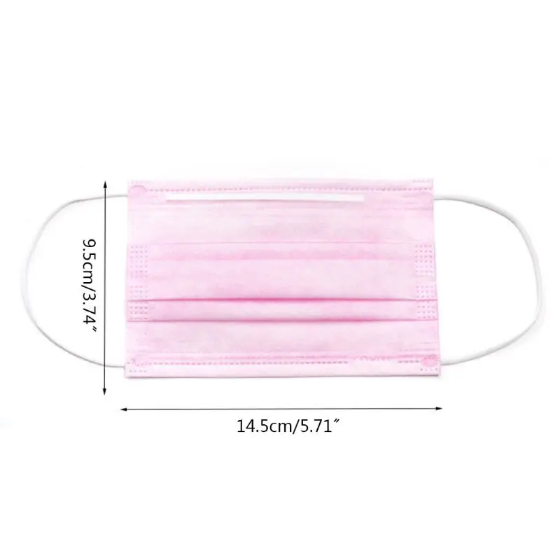 

10pcs 3 Layers Disposable Face Mask For Mouth Masks Dustproof Boys Girls Kids Children Healthy Safety Protection