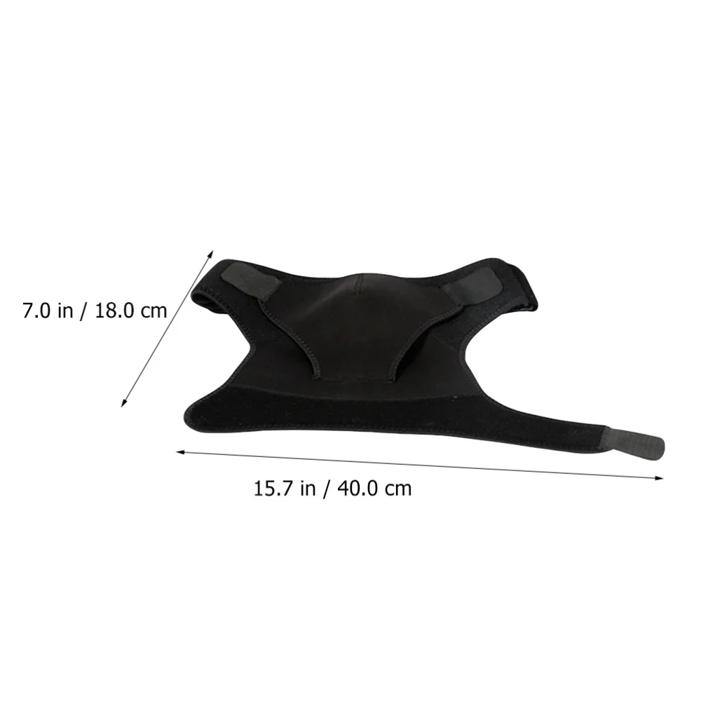 

1pc Right Shoulder Brace Adjustable Sports Shoulder Support Belt (Black)