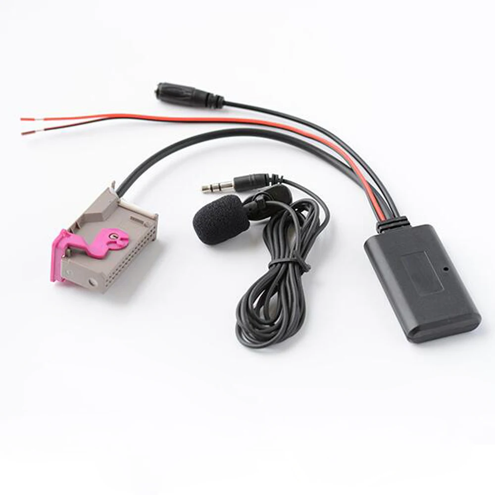 

Автомобильный Bluetooth 5,0 AUX адаптер Музыка MP3 Aux-IN аудио кабель микрофон Громкая связь для Audi A3 A4 A6 A8 TT R8 32 контакта