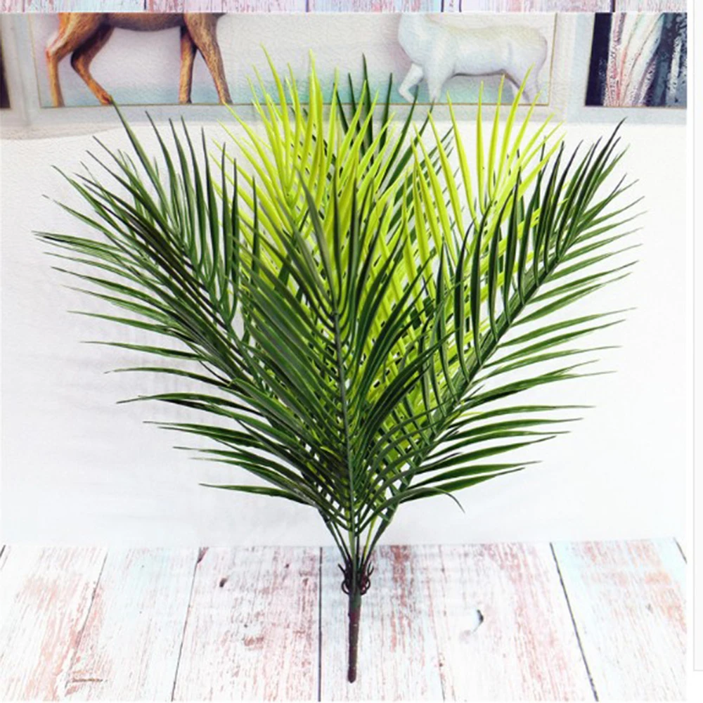 52 см искусственные пальмы зеленые листья растения пластик искусственный бонсаи