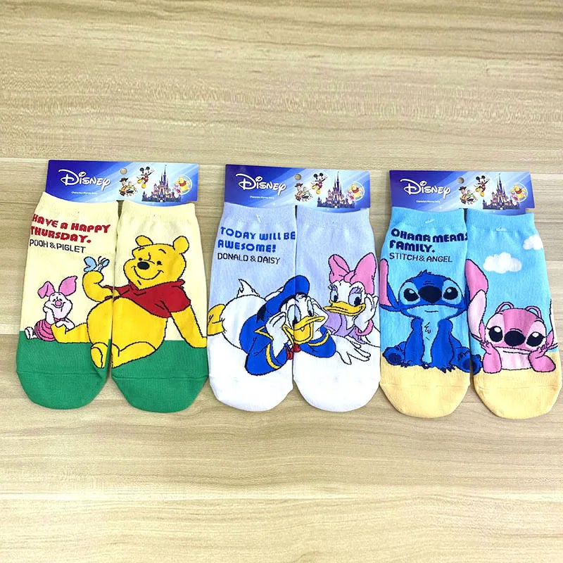 Мультяшные носки Disney 1 шт. Микки Дональд Дак Эльза Анна женские для взрослых