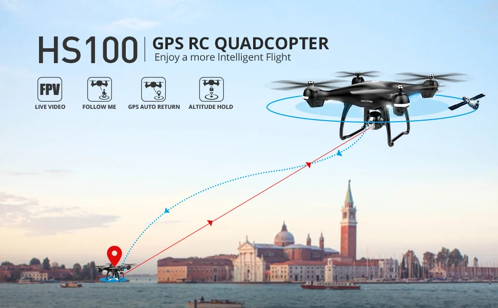 Holy Stone HS100 gps Дрон с 1080P 720P HD камерой FPV Wifi 120 ° FOV широкоугольный вертолет камера квадрокоптера RC дроны