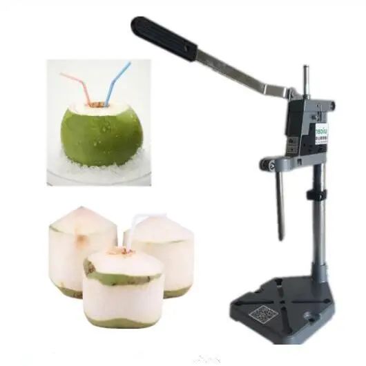 Зеленые инструменты для открытия кокосового ореха нежное кокосовое молоко