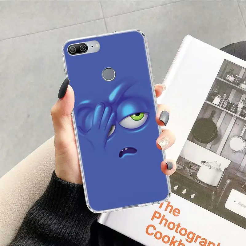 

Funny Face Cartoon Color Phone Case For Huawei Honor 10 9 20 Lite 9X 8X 8A Pro 7A 7X Y5 Y6 Y7 Y9 2019 V20 V30 Soft Cover Coque