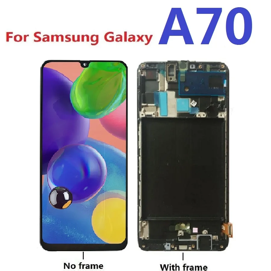 ЖК-дисплей для Samsung Galaxy A70 SM-A705F A705F/DS A705G A705FD, дисплей с сенсорным экраном и дигитайзером в сборе, запасные части