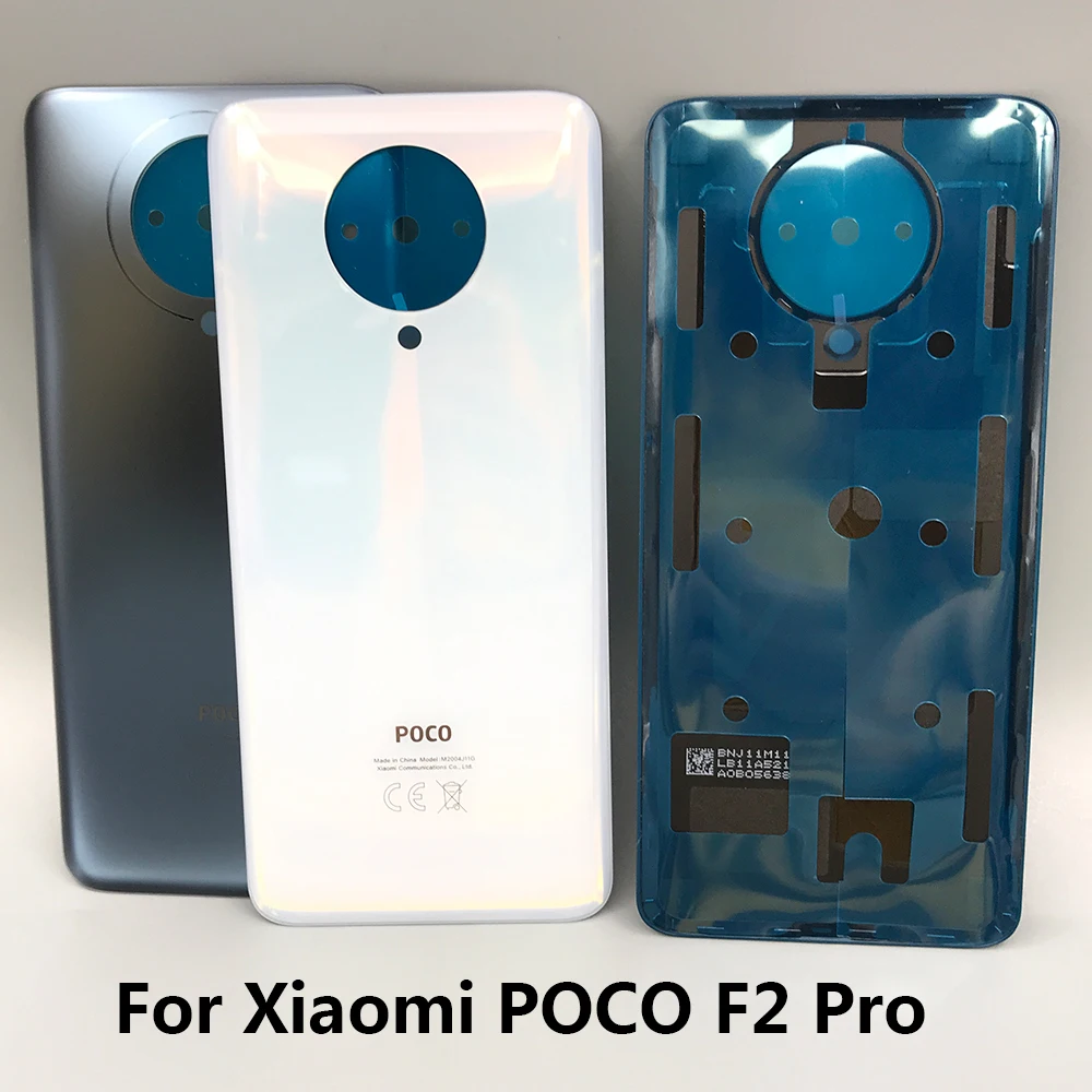 Carcasa trasera de cristal para Xiaomi MI Poco F2 Pro, cubierta trasera con pegamento adhesivo, Original, nuevo, 100%-2