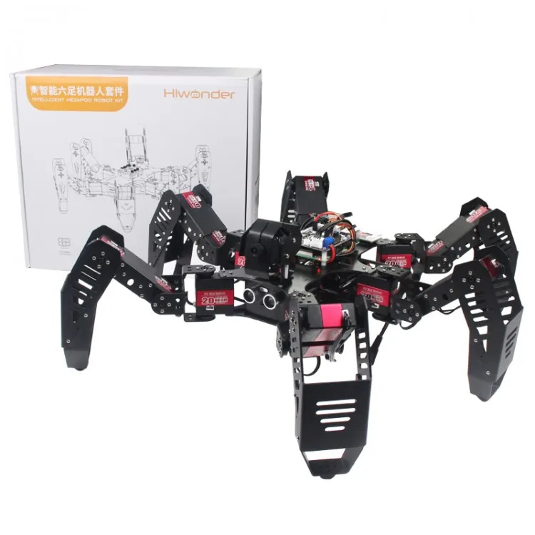 

18DOF Hexapod Robot Spider Robot 2DOF PTZ with Main Board for Raspberry Pi 4B/2G Finished