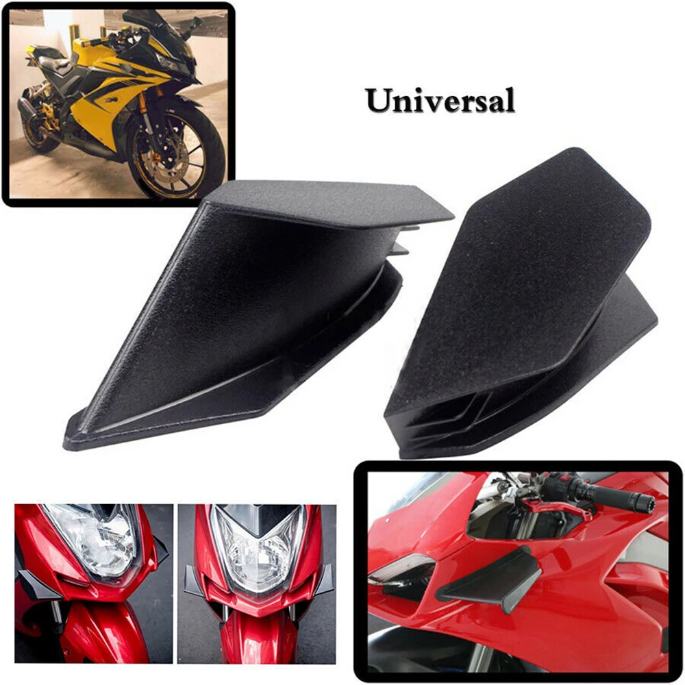 

Black Aerodynamic Wing Front Kit Motorcycles Right/Left Side Universal